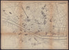 FLORENCE FIRENZE antique town plan city map. Italy. BRADSHAW c1898 old