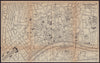 FRANKFURT AM MAIN antique town plan city map. Germany. BRADSHAW c1898 old