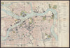 ST. PETERSBURG antique town plan city map. Russia. BRADSHAW c1898 old