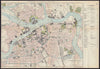 ST. PETERSBURG antique town plan city map. Russia. BRADSHAW c1898 old