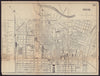 TURIN TORINO antique town plan city map. Italy. BRADSHAW c1898 old