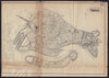 VENICE VENEZIA antique town plan city map. Italy. BRADSHAW c1898 old