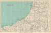 CARDIGAN BAY vintage tourist map. Aberystwyth Aberaeron Wales WARD LOCK 1938