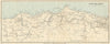 LYNTON & DISTRICT. Exmoor coast vintage tourist map. Devon. WARD LOCK 1929
