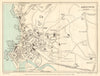 ABERYSTWYTH vintage town/city plan. Wales. WARD LOCK 1948 old vintage map