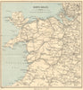 NORTH WALES. Rhyl Flint. WARD LOCK 1937 old vintage map plan chart