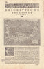 Descrittione dell' Isola di Corfu. PORCACCHI. Ionian Greece 1590 old map