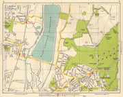 NE LONDON. Brimsdown Chingford Sewardstonebury Epping Forest 1948 old map