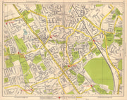 NW LONDON. Edgware Mill Hill Watling Burnt Oak Queensbury Colindale 1948 map