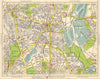 N LONDON Finsbury Park Bruce Grove Stamford Hill Finsbury Park Clapton 1948 map