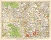 N LONDON. Kentish Town Holloway Barnsbury Camden Town St John's Wood 1948 map