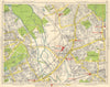 E LONDON. Old Ford Bow West Ham Forest Gate Hackney Leyton Stratford 1948 map