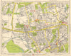 W LONDON. Brentham Greenford Park Ealing Northfields Hanwell Elthorne 1948 map