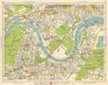 SW LONDON. Chiswick Gunnerbsury Kew Mortlake Barnes North Sheen 1948 old map