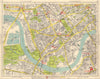 SW LONDON Fulham Walham Green Hammersmith South Kensington Earls Court 1948 map