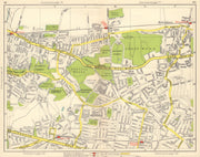 SE LONDON. Plumstead Abbey Wood Belvedere East Wickham Welling 1948 old map
