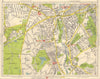 SW LONDON. Wandsworth Putney Wandsworth West Hill Earlsfield Wimbledon 1948 map