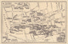 LONDON GENTLEMENS' & LADIES CLUBS. St James's Mayfair Whitehall 1948 old map