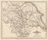 Antique county map of YORKSHIRE by JOHN CARY. Original outline colour 1787