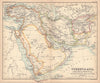 Turkey in Asia Arabia Persia Afghanistan Baluchistan. Shardja/Sharja 1888 map