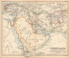 Turkey in Asia Arabia Persia Afghanistan Baluchistan. Shardja/Sharja 1888 map