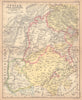 British India NW. Punjab Sindh Rajputana Kashmir Pakistan. BARTHOLOMEW 1888 map