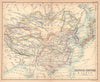 Chinese Empire Japan China Korea Tibet Mongolia Manchuria. BARTHOLOMEW 1888 map