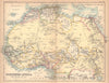 Colonial North & West Africa. French Soudan. BARTHOLOMEW 1888 old antique map