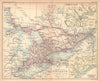 Ontario Province. Ottawa & Toronto environs. Canada. BARTHOLOMEW 1888 old map