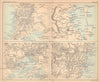 Adelaide, Brisbane, Melbourne & Sydney. Australian cities. BARTHOLOMEW 1888 map