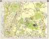 NE LONDON South Woodford Green Chigwell Grange Hill Roding Valley 1965 old map