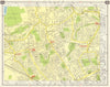 NW LONDON Eastcote Ruislip Manor Gardens Rayners Lane North Harrow 1965 map