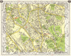 NW LONDON Hendon East Finchley Golder's Green Child's Hill North End 1965 map