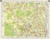 N LONDON Muswell Hill Hornsey Stroud Green Crouch End Highgate Finsbury 1965 map