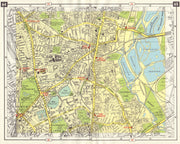 N LONDON Finsbury Park Bruce Grove Stamford Hill Finsbury Park Clapton 1965 map
