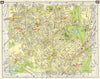 NE LONDON Walthamstow Leytonstone Leyton Lea Bridge Snaresbrook 1965 old map