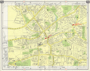 NE LONDON Romford Gidea Park Hornchurch Becontree/Squirrels Heath 1965 old map