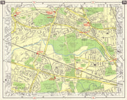 W LONDON Northolt Perivale Greenford Sudbury Heights Wood End Horsenden 1965 map