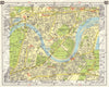 SW LONDON Chiswick Gunnerbsury Kew Mortlake Barnes North Sheen 1965 old map