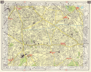 S LONDON Walworth Camberwell Peckham Walworth Bermondsey Denmark Hill 1965 map