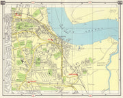 SE LONDON Woolwich Erith Barnehurst Belvedere Northumberland Heath 1965 map