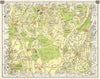 S LONDON Upper Sydenham Forest Hill Tulse Hill Dulwich Nunhead 1965 old map