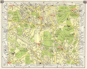 SE LONDON Mottingham Eltham Grove Park Longlands Falconwood Kidbrooke 1965 map