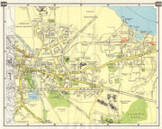 SE LONDON Dartford Horns Cross Greenhithe Bluewater Temple Hill Darenth 1965 map
