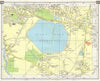SW LONDON Ashford Laleham Shepperton Littleton Halliford M3 projected 1965 map