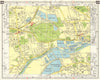 SW LONDON Sunbury Hampton West Molesey Kempton Park Hanworth Feltham 1965 map