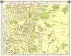 SE LONDON Orpington St Mary Cray Broom Hill Kevingtown Derry Downs 1965 map