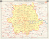 Postal map of London and Suburbs Postcodes Postal districts Zipcodes 1965