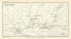 Original centre of Ancient China. Xian. Weihe River 1935 old vintage map chart