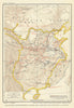 China. Economic development under the earlier Han Dynasty c100 BC 1935 old map